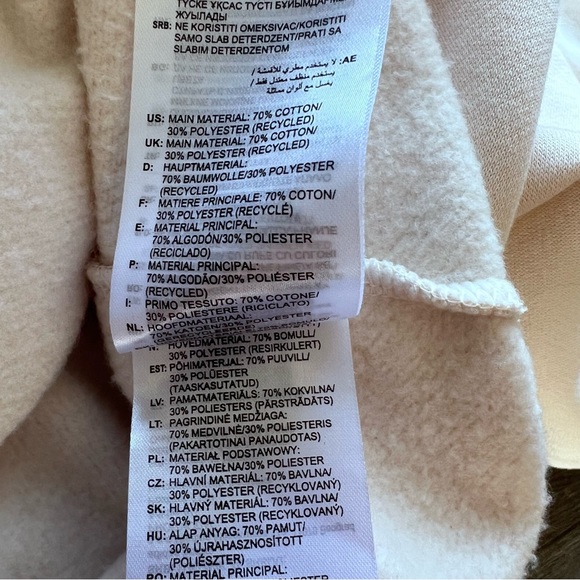 Adidas Originals Adicolor Cropped Cream Hoodie XS. - Picture 15 of 16